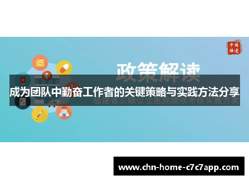 成为团队中勤奋工作者的关键策略与实践方法分享