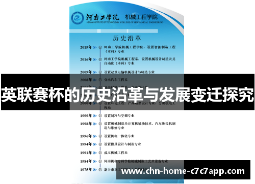 英联赛杯的历史沿革与发展变迁探究