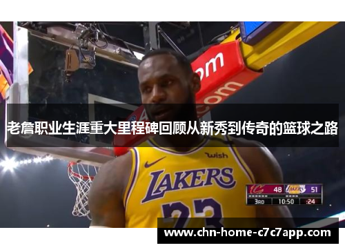 老詹职业生涯重大里程碑回顾从新秀到传奇的篮球之路